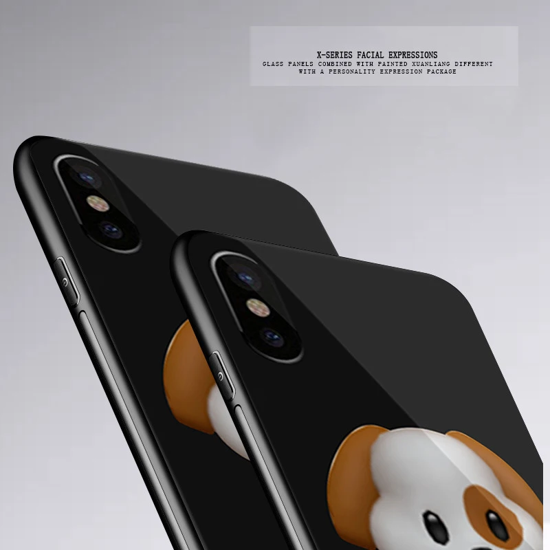 Чехол для телефона из закаленного стекла iPhone X 10 IX роскошный чехол с полным