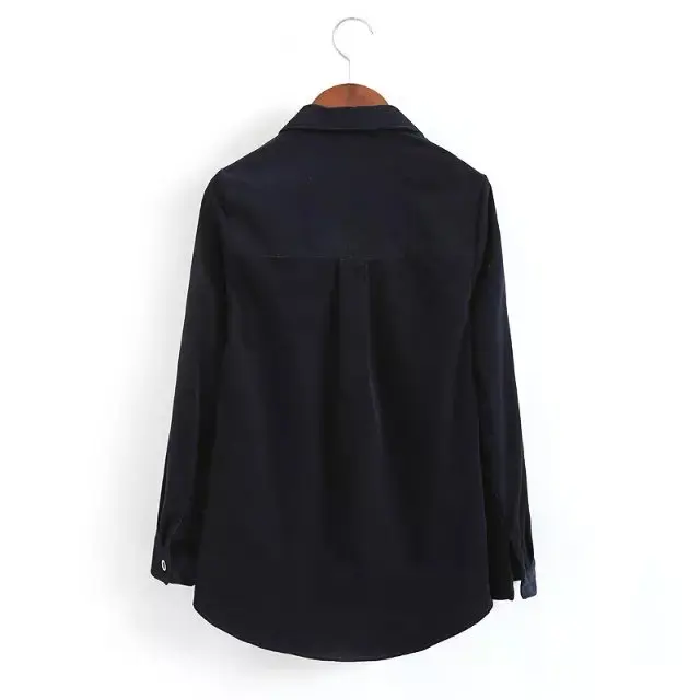 Вельветовая мягкая блузка с длинным рукавом рубашка женские топы повседневная