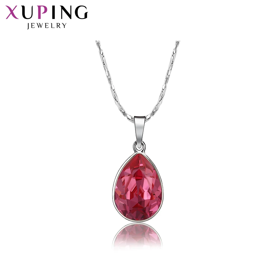 Xuping форма воды Pendantl цепочки и ожерелья Кристаллы от Swarovski высокое качество ювелирные изделия Мода Подарки для женщин M59-30192
