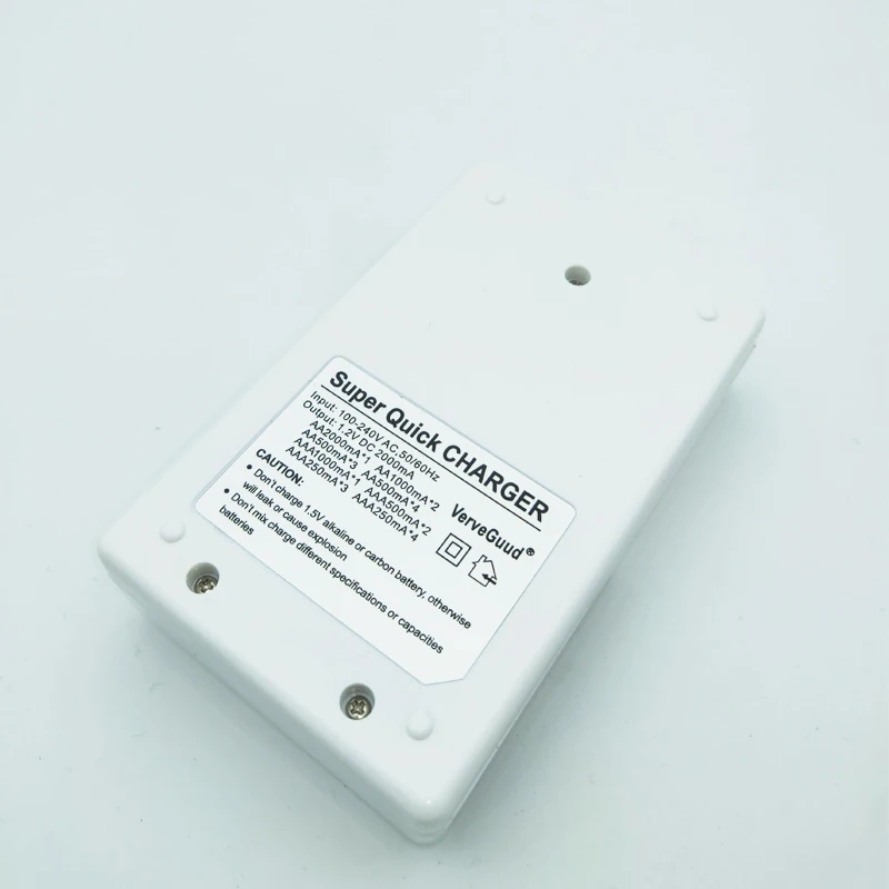 VerveGuud 4Slots LCD Display Smart Intelligent Battery Charger For aa/aaa AA/AAA NI-CD NiCd NI-MH NiMh Rechargeable Batteries |