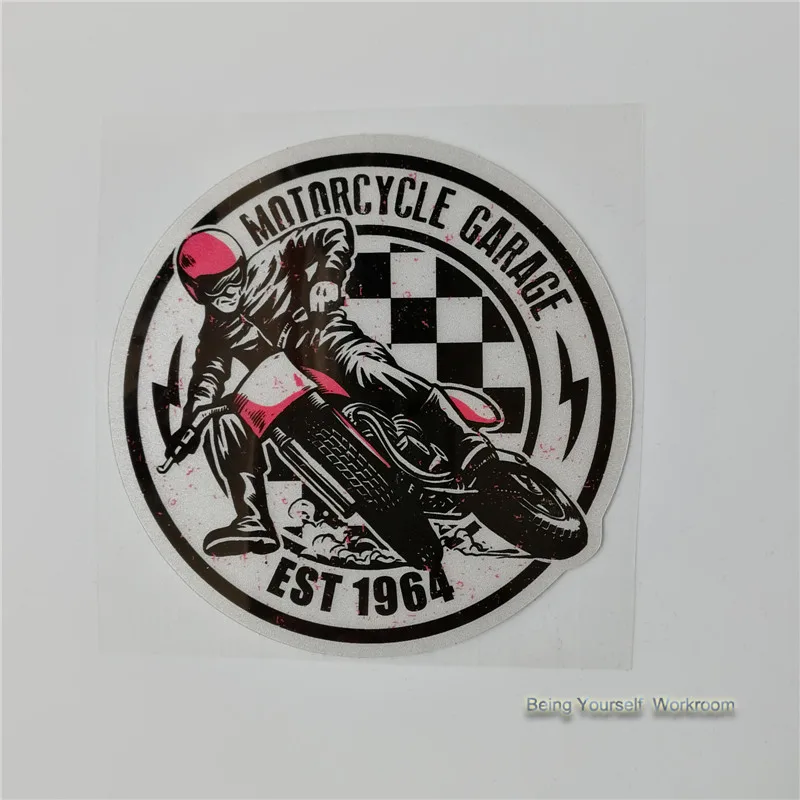 

reflective motorcycle garage stickers vinyl windshield ACE helmet decals motorcross racing sticker vinyl motorbike ATV