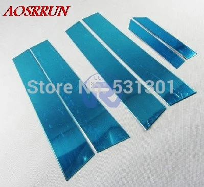 

for KIA rio k2 2009-2014 for kia k2 bright window in the column of modification decorations 2013 car accessories car-styling