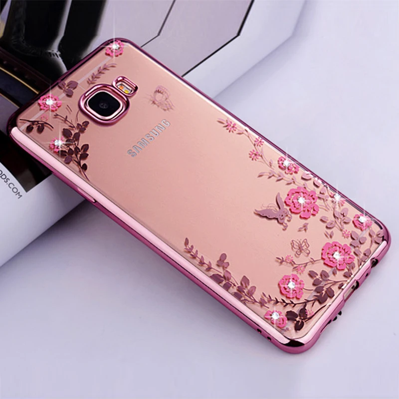 Роскошный цветок силиконовый чехол для samsung Galaxy c10 C7 C8 C5 C9 Pro задняя крышка s10 Lite J4 J6