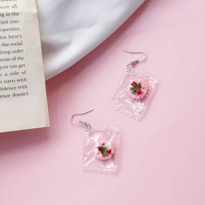 Корейские милые модные женские серьги с красным сердцем висячие Dames Drop Oorbellen Bijoux