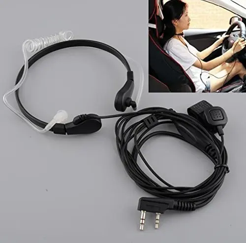 

BaoFeng walkie talkie Headset Accessories Extendable throat microphone headset Microphone TK port Mic PPT Earpiece baofeng uv5r