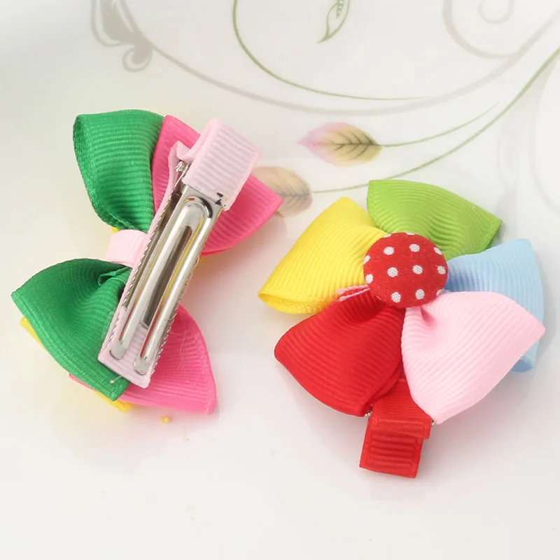 M MISM/Новинка милые разноцветные заколки для волос с бантом и цветком аксессуары