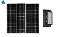 36v 300w solar panel kit controller 12v24v 30a panel solar 100w 12v 3 pcs solar car battery charger caravanas autocaravanas