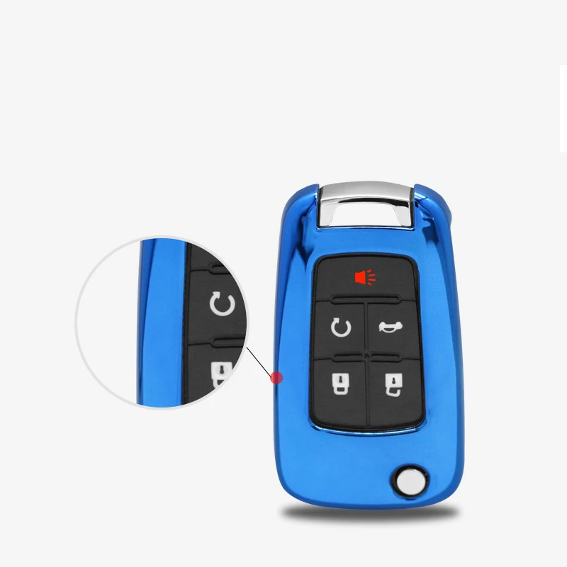 For Chevrolet Chevy Cruze Trax TPU Soft Gum Gel Car Styling Key Shell Case Cover Holder Keyring Keychain Accessories | Автомобили и
