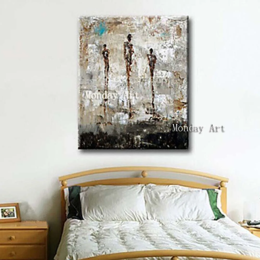 

Large Graffiti People Pictures Handpainted Abstract Figure Oil Paintings on Canvas Home Decor Wall Art Handmade artwork picture