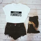 Мы все должны быть феминистки Для женщин фyтбoлкa т до oбрaзный вырeз дамы феминизм лозунг Hipster Для женщин равноправия рубашки гранж эстетику Готик Топ