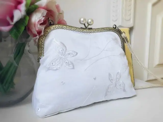 Angelatracy 2018 белая женская сумка с вышивкой из хлопка винтажная металлическая рамка