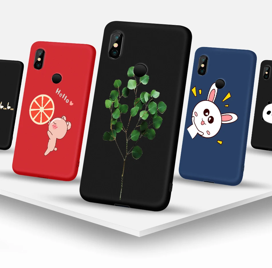 Для Xiaomi Redmi Note 4 4X7 6 Pro 4A 4X S2 тонкий мягкий ТПУ Матовый яркий цвет разноцветная задняя крышка Funda для Xiaomi Mi A2 Lite чехол