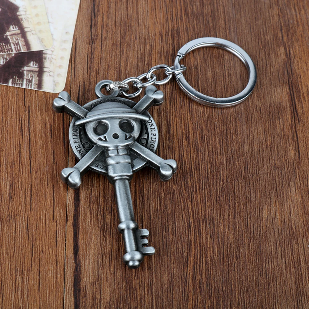 Hot Selling Diy Handmade Keyfob Metal Japan Cartoon One Piece Keychains Mokey D Luffy Hat Rudder Zoro Nami Usopp Sanji Chopper | Украшения