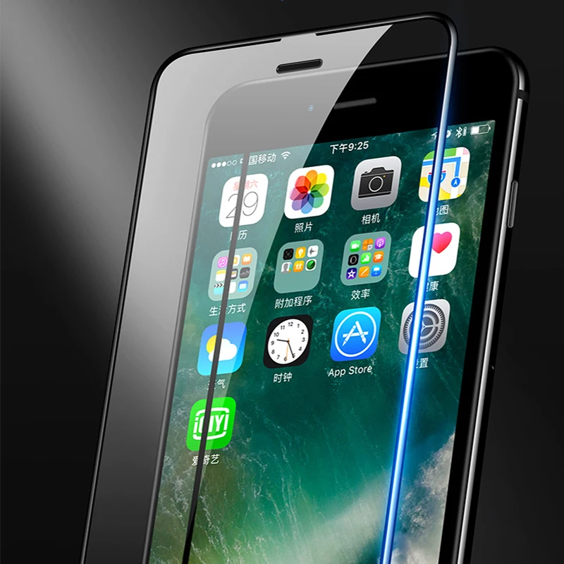 2.5D 9H Защитное стекло для iphone 6 экрана закаленное se 7 8 x xr защита экрана|Защитные