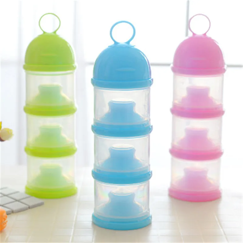 Portable Milk Powder Formula Dispenser Food Container Storage Feeding Box for Toddler Baby Three-Layer | Мать и ребенок