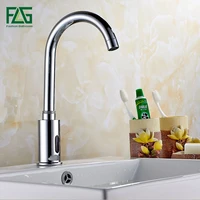 flg bathroom automatic touch free hot cold sensor faucets water saving inductive electric water tap mixer power