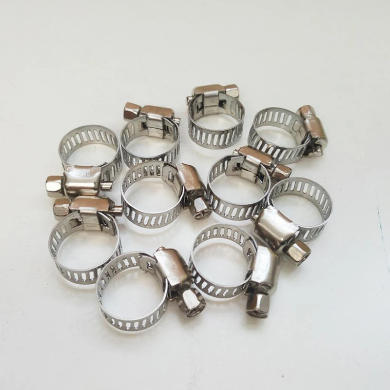 

Stainless Steel Hose Clamps Pipe Clips Cooker Hood for Water Pipe / Gas Pipe Irrigation Hose Clips Pipe Clamps 100 pcs/lot
