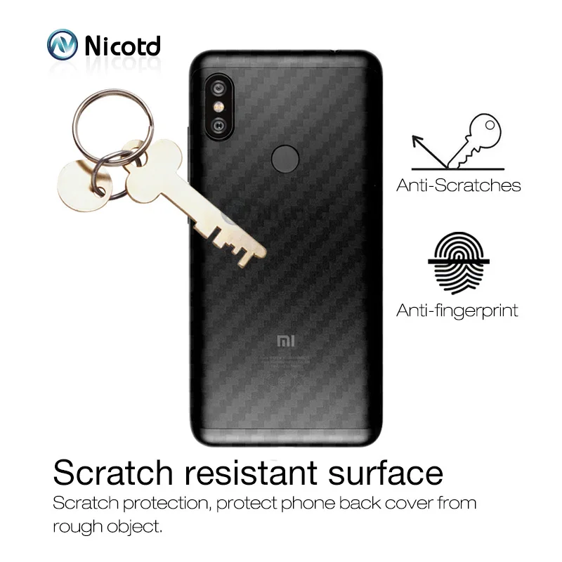 5 шт./лот для Redmi Note 6 pro 3D углеродное волокно мягкая задняя пленка Xiomi 6a plus 5A S2