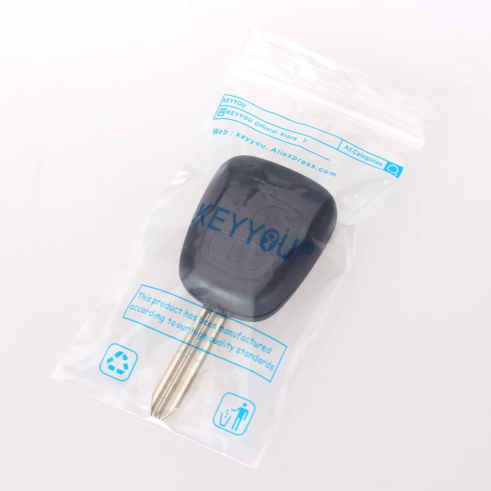Новинка запасной 2-кнопочный чехол KEYYOU 20X для дистанционного ключа Citroen C1 C2 C3 SX9 Saxo