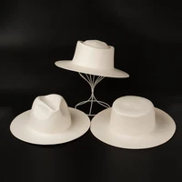 01906 hh7308 jazz cap handmade white fine paper lightweight breathable summer fedoras cap men women leisure panama hat