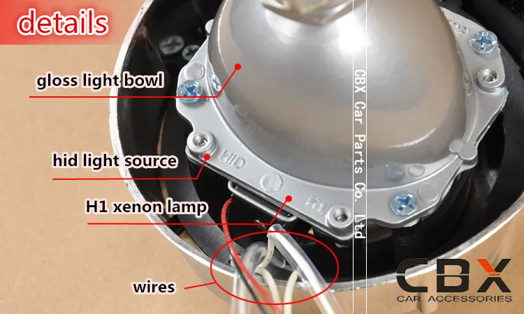 G1 2 5 дюйма CCFL двойной ангельские глазки Bi xenon объектив проектора комплект H4 H7