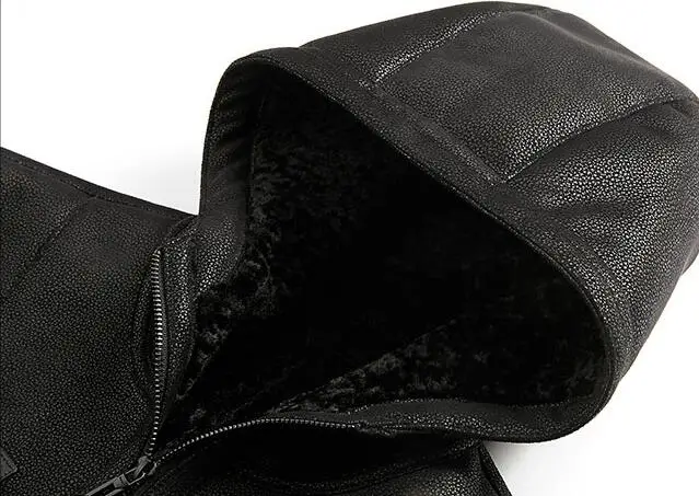 2018 новая мужская куртка из искусственной замши с подкладкой овечьей шерсти