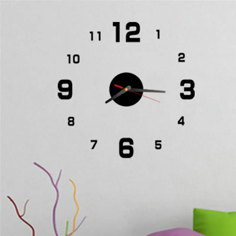 Новинка 2019 лидер продаж настенные часы s съемные акриловые зеркальные 3d наклейки