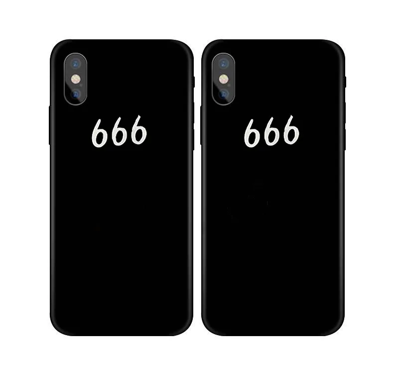 JiBan простой Evil Numbers 666 чехол для телефона с надписью для iphone 8 7 6 XR XS MAX Case Devil's Coming Symbol мягкий чехол для samsung s8