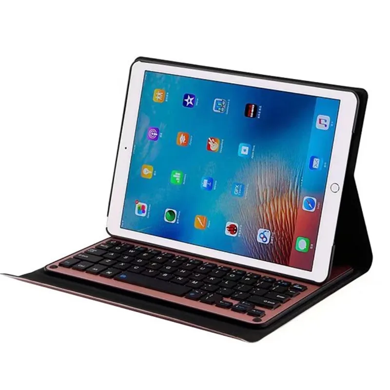 Съемная алюминиевая клавиатура Bluetooth + чехол из искусственной кожи для Apple iPad Pro 10 5