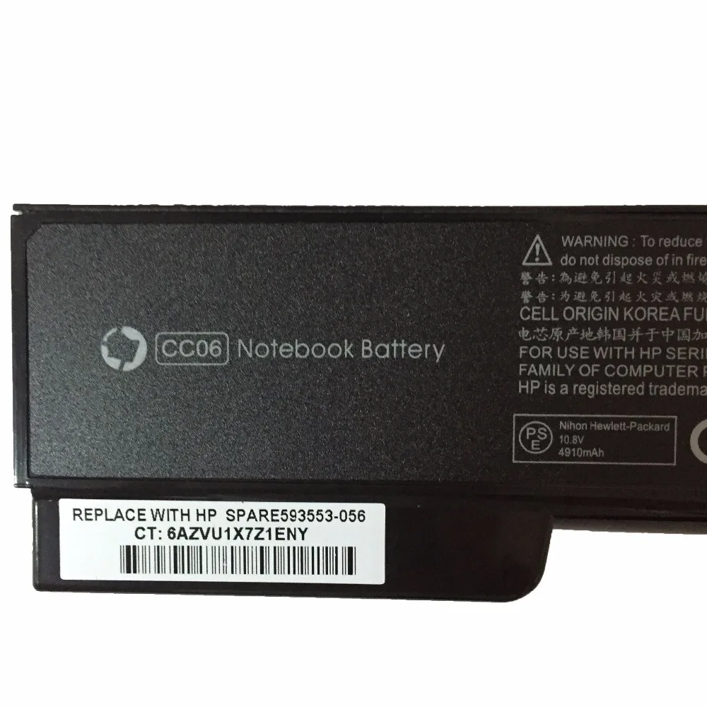 10 8 V 55wh CC06 новый оригинальный аккумулятор для ноутбука HP EliteBook 8460p 8460w 8560p ProBook 6360b