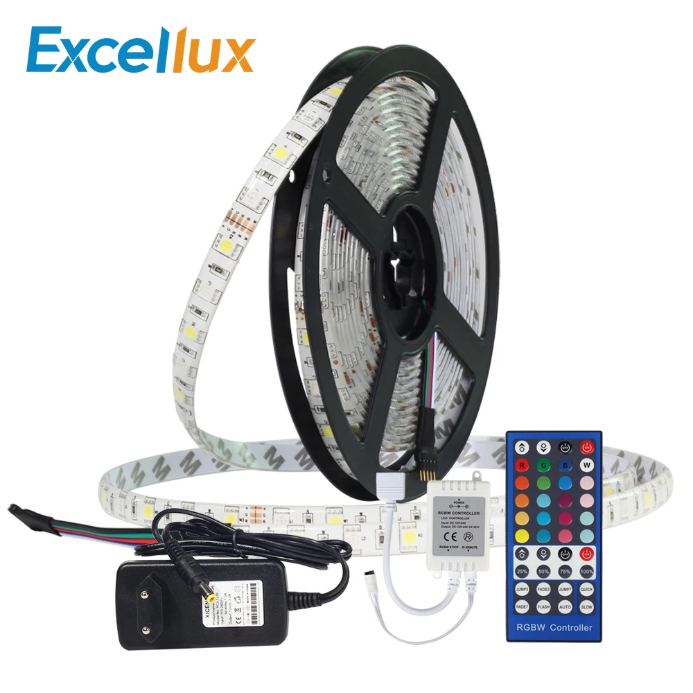 Фото SMD5050 RGB Светодиодная лента IP20/IP65 Водонепроницаемый DC12V 5 м 300LED RGBW светодиодные SMD5050 RGB Светодиодная лента IP20/IP65 Водонепроницаемый DC12V 5 м 300LED RGBW светодиодные