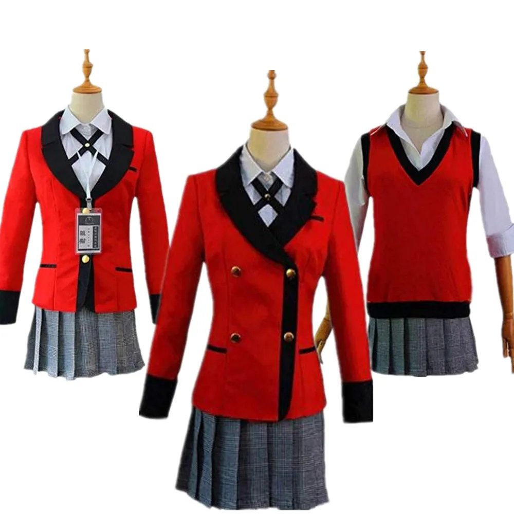 Бесплатная доставка костюм для косплея RainbowCos0 Kakegurui компульсивный игрок униформа