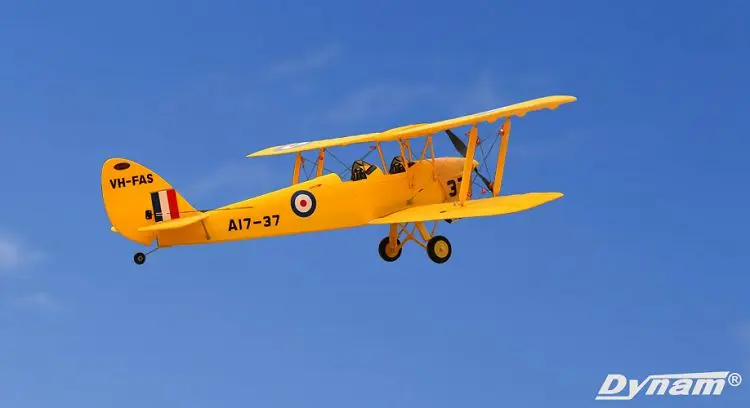 Dynam Tiger moth Тигр Dynam 1.27 м пены Модель Самолеты Крылья