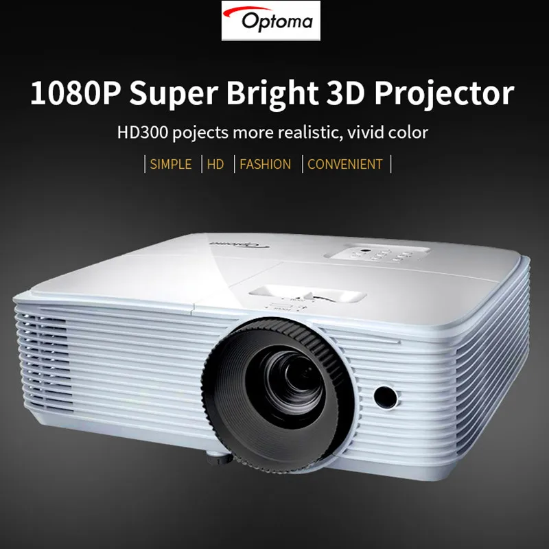 Брендовый проектор дневного света 3200 ANSI Lumens 1080P Full HD HD300