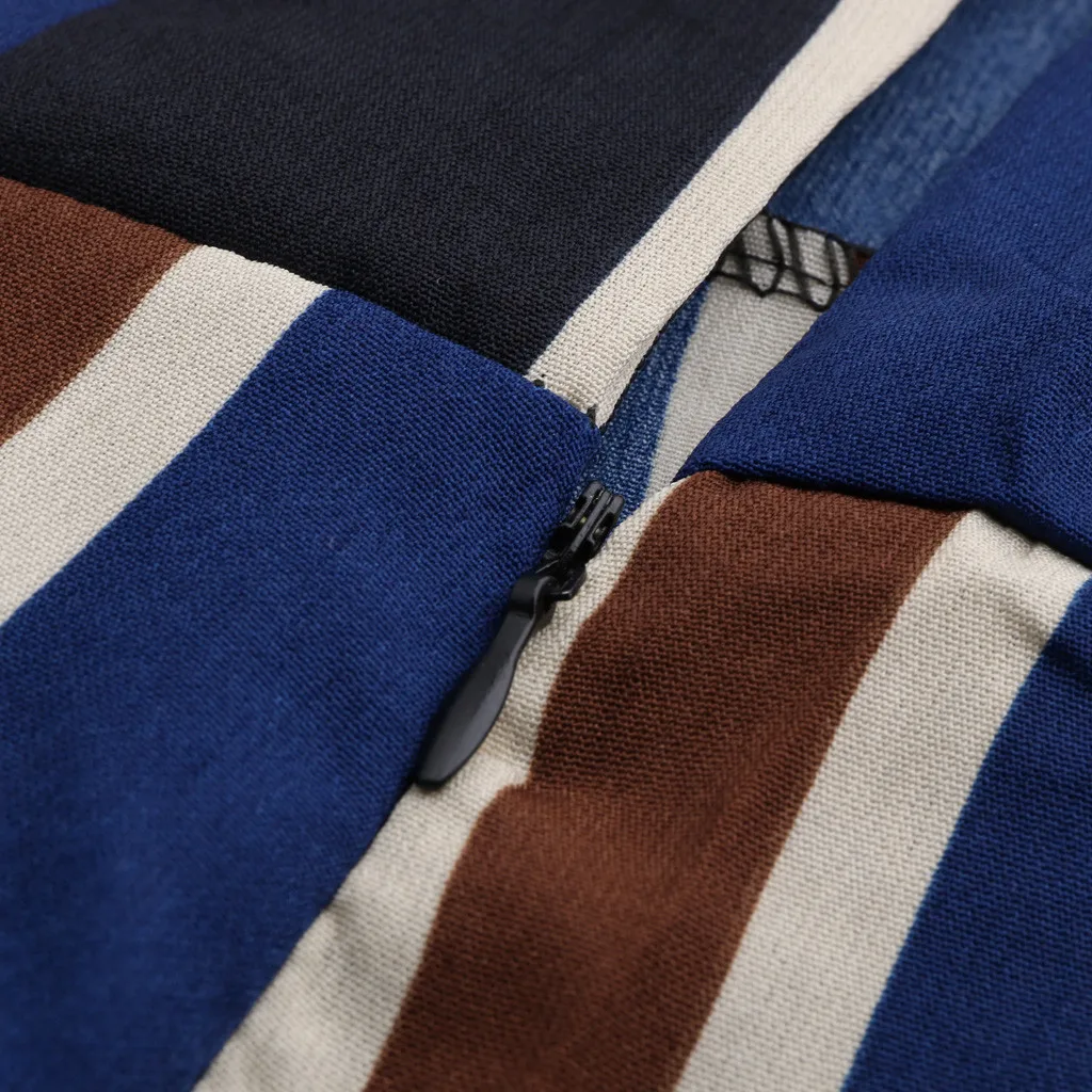 Женское асимметричное платье с короткими рукавами SAGACE простое в полоску бантом