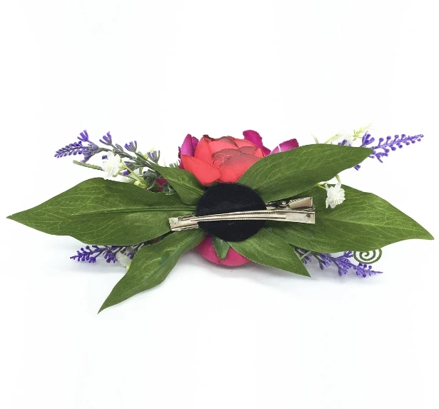 Hair clip desing Ручной работы цветок Свадебная заколка заколки Свадебный головной убор для женщин аксессуары цветочный свадебный волос расчески тиары для невесты корона - Цвет: Hair clip desing