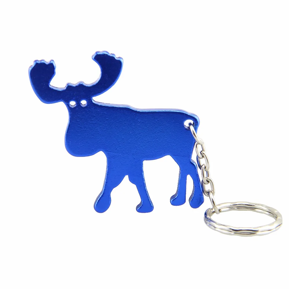 

100 stks/partij Bier Flesopener Sleutelhangers Aluminium Kan Open Gereedschap Promotie Kerstcadeau-Gratis Verzending