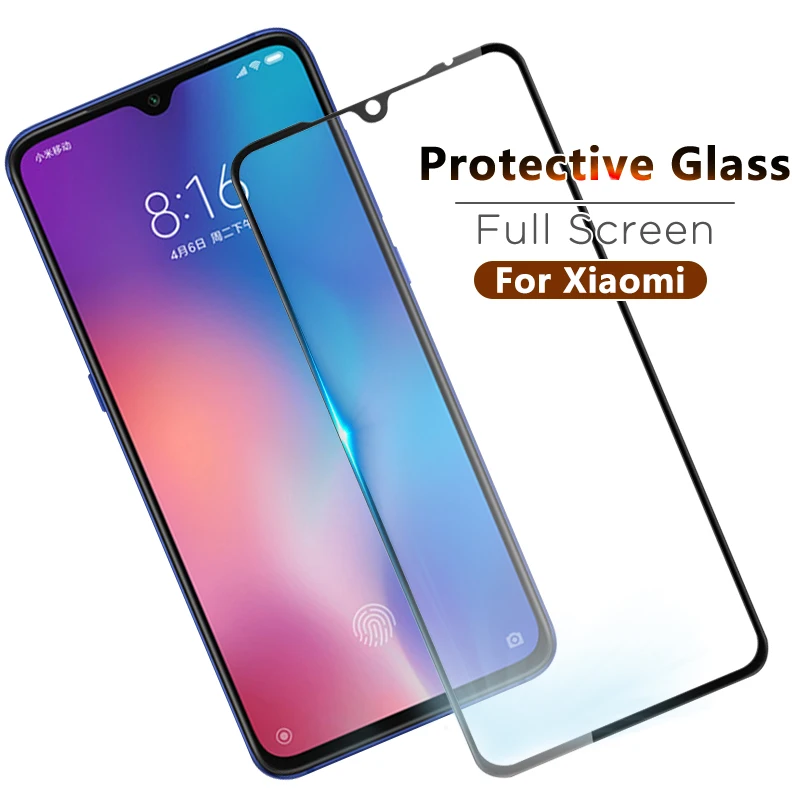 Полное покрытие из закаленного стекла для Xiaomi mi A3 Lite CC9E CC9 cc9e Защита экрана 9t Pro 9 SE