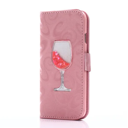 pink Чехол для телефона для Samsung Galaxy S8 S8Plus S7 S7edge S6 S6edge A310 A510 A7 A8 A9 J310 J510 J710 зыбучие пески кошелек чехол с подставкой Coque - Цвет: pink