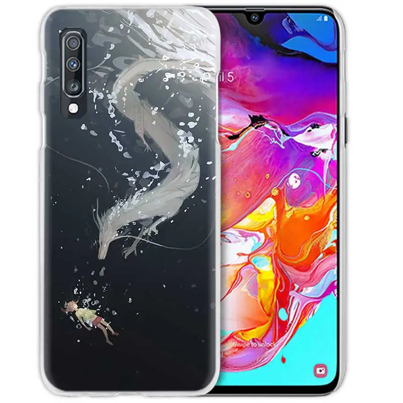 10 Аниме чехол для samsung Galaxy A50 A70 A20e A40 A30 A20 A10 A8 A6 плюс A9 A7 жесткий чехол из ПК для телефона Тоторо Унесенные призраками Ghibli - Цвет: 10