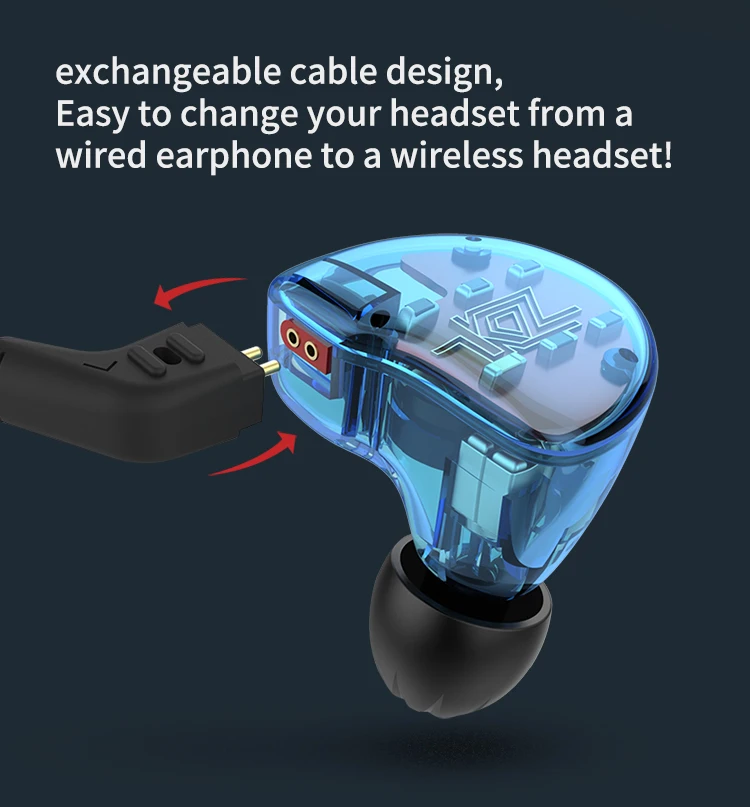 KZ ZS10 10 драйверов 1 балановая арматура+ 4 динамических драйвера 1BA+ 4DD HIFI музыкальный монитор Студия DJ наушники с глубоким басом