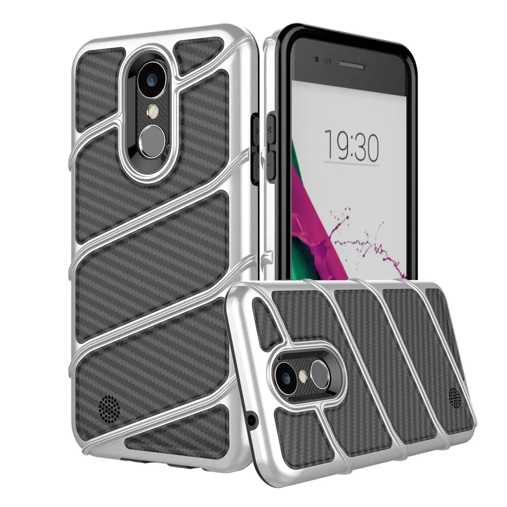 Роскошный гибридный Панцири чехол для LG V5 углерода Волокно текстуры щеткой