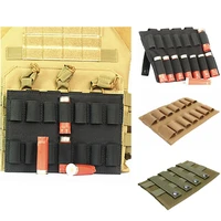 14 round tactical molle shell holder military hunting accessory cartridg elastic fabric 12 gauge ammo carrier pouch
