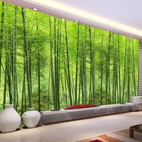 custom photo wallpaper bamboo forest art wall painting living room tv background mural home decor wallpaper papel de parede 3d