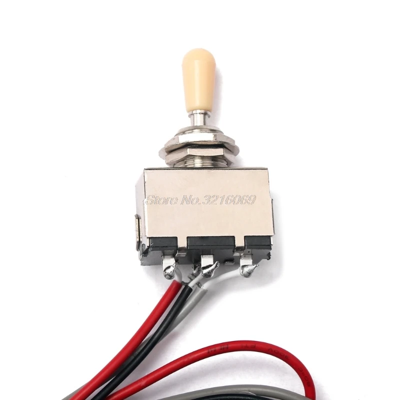 1 комплект жгут проводов 3 ходовой переключатель 2V2T 500K Pots & Jack Les Paul LP Guitar Aug24