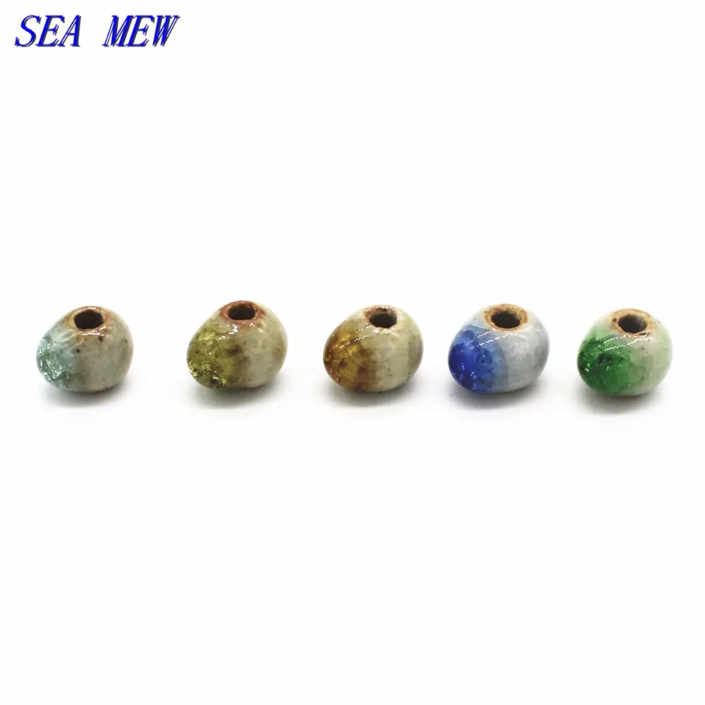 SEA MEW 20 шт. 10 мм * 12 лед трещины капли бусины фотоэлемент ручной работы для