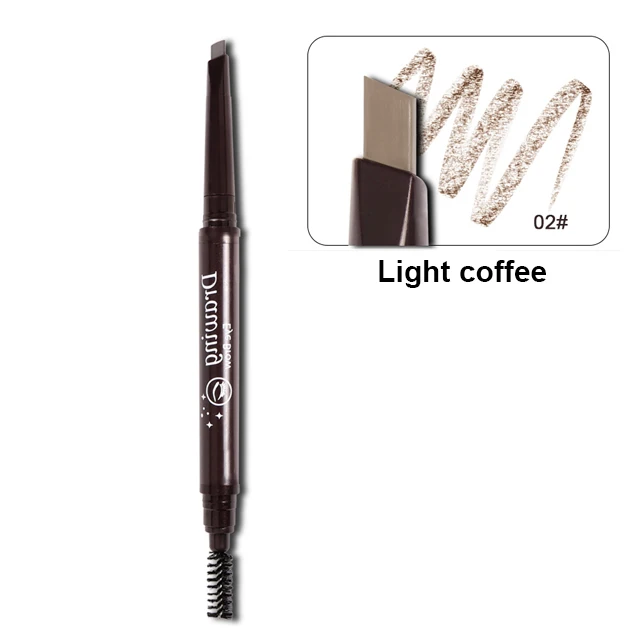 2 Light coffee 5 цветов, водостойкий микроблейдинг, жидкий карандаш для бровей, долговечный, вилка, кончик татуировки, оттенок, ручка, краска для бровей, маркер для бровей - Цвет: 2 Light coffee