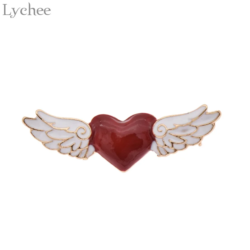 Lychee модный сплав Cardcaptor Броши Сакура Сердце крылья женский значок брошь ювелирные