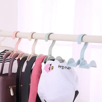 clothes hook closet organizer rod hanger handbag storage rotatable wardrobe bag rack creative linked necktie shelf jjjry222