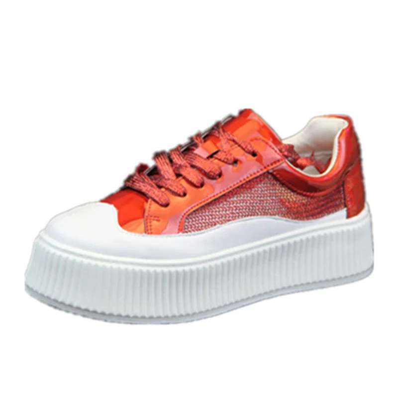 

Woman Casual Shoes Breathable 2019 Breathable White Sneakers Women New Arrivals Fashion mesh sneakers Shoes Women Flats